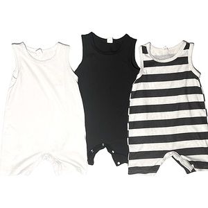 3 piece summer tank top onesies for infant